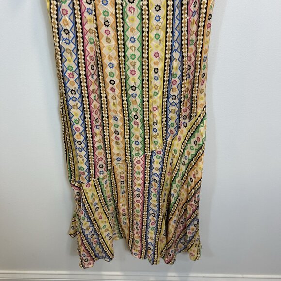 Anthropologie Never Fully Dressed Size 12 Remi Midi Dress Colorful Printed - Picture 4 of 16